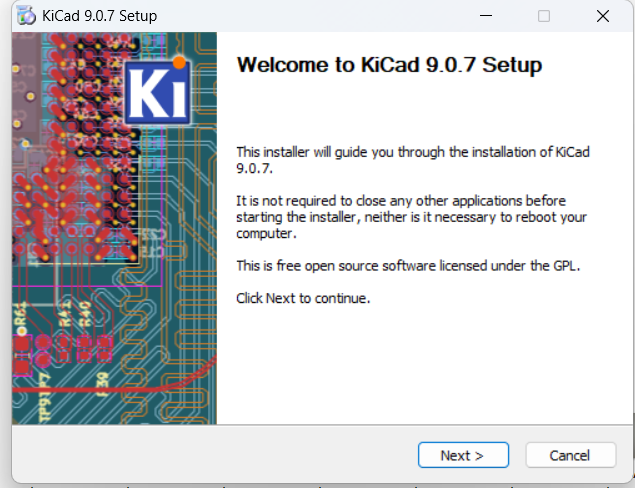 KiCad installer